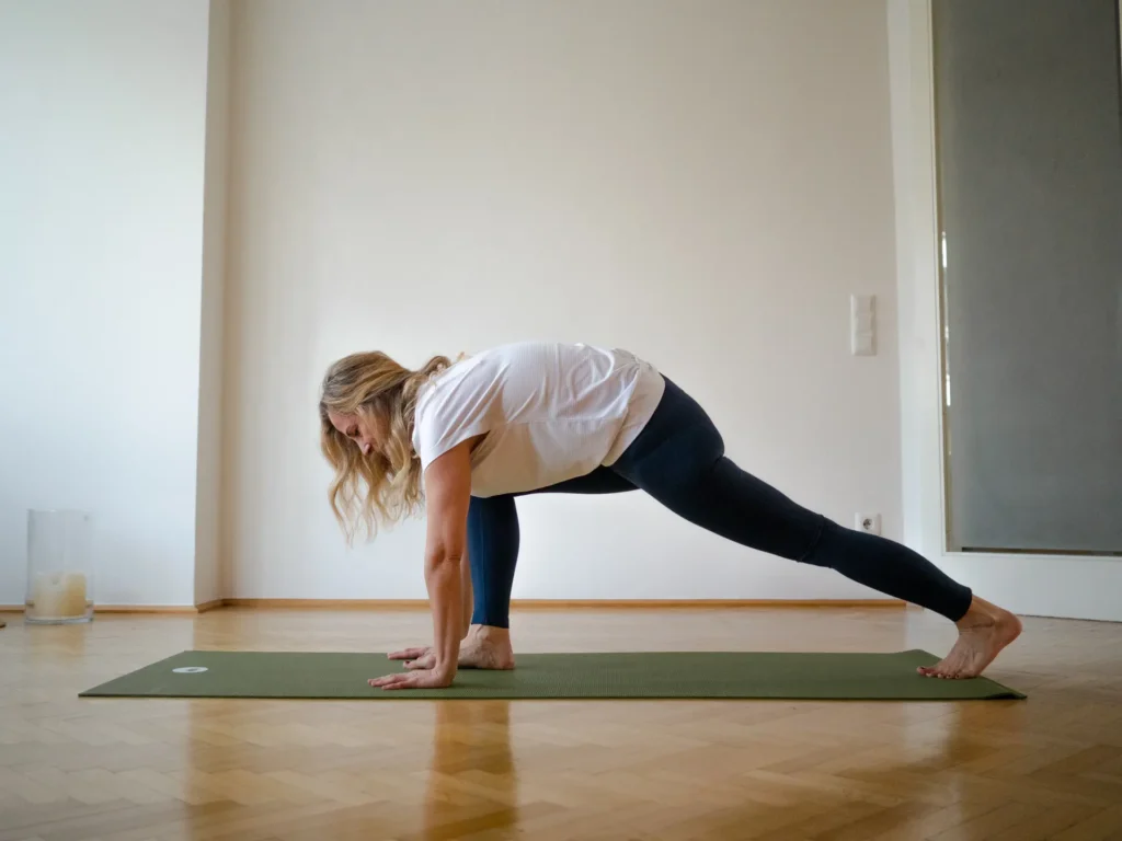 Martina beim Yoga